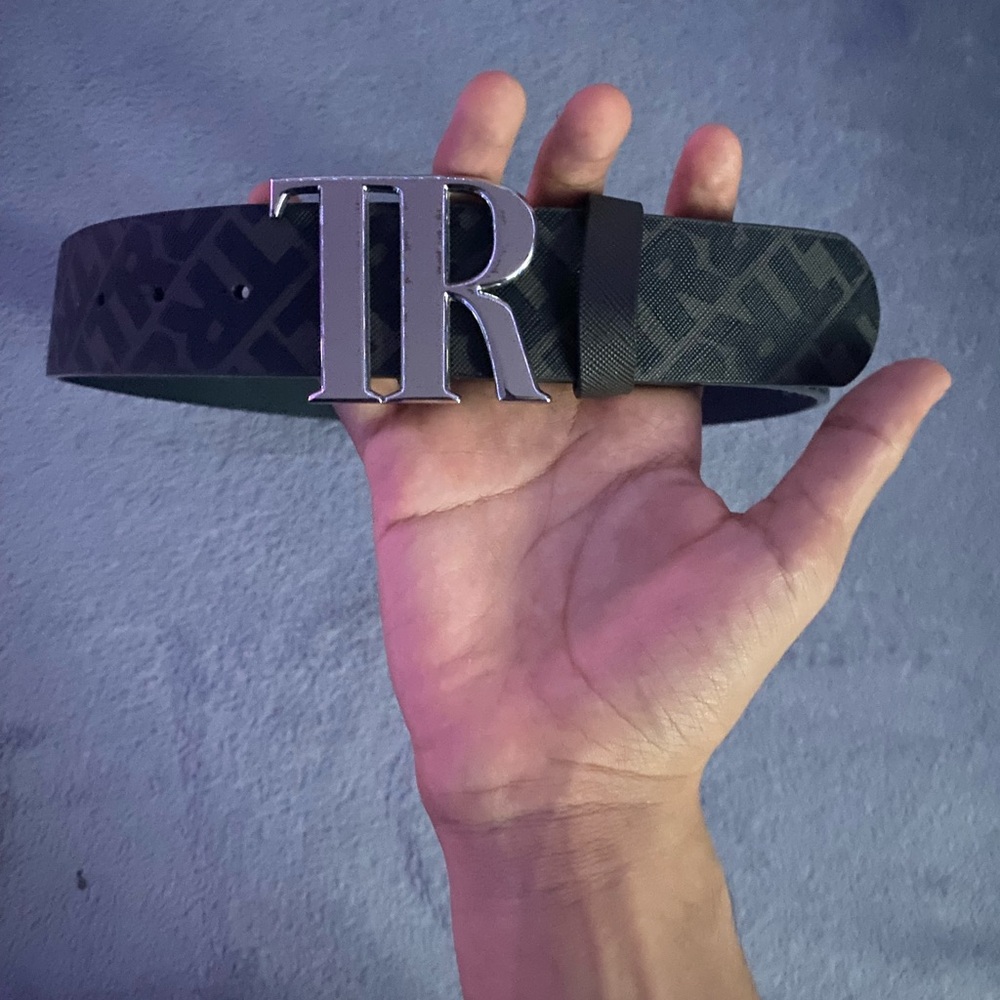 True Religion Black Belt with Silver Accents